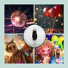Sfera da discoteca Relaxdays, Ø 50 cm, sfera decorativa a Anteprima dell’immagine prodotto 2