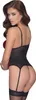 Cottelli LINGERIE Strapshemd rot/schwarz - Mit Produktbild-Vorschau 2