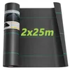 Iropro 50m² Unkrautvlies Gartenvlies Unkrautfolie Produktbild-Vorschau 1
