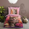 Duvet cover Good Morning 135x200 + 1* 80x80 cm - kitten cat Produktbild-Vorschau 2