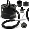 A collage of images showing a black ash vacuum cleaner and its components. Náhľad obrázku produktu