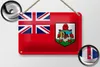 Blechschild Flagge Bermudas 18x12cm Flag of Bermuda Produktbild-Vorschau 2