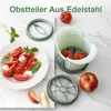 Apfelteiler, Obstschneider mit Entkerner, Untersatz zum Produktbild-Vorschau 6