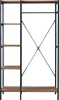 A freestanding wardrobe rack with shelves and a hanging rail. Anteprima dell’immagine prodotto