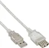 InLine® USB 2.0 Verlängerung, St/Bu, Typ A, transparent, 5m Produktbild-Vorschau 3