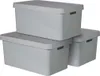 Set di 3 contenitori INFINITY con coperchio 45L grigio Anteprima dell’immagine prodotto 1