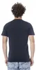 Herren Kurzarm T-Shirt Blau mit Rundhals und Druck-Logo Produktbild-Vorschau 3