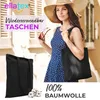EllaTex Baumwolltasche 28x32 cm – Stoffbeutel aus 100% Produktbild-Vorschau 2