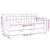 3-Sitzer-Sofa Schwarz 180 cm Kunstleder Produktbild-Vorschau 8