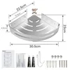 Yorbay étagère de douche sans percer 3 pièces panier de Voir les images du produit 7