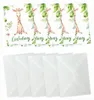 A set of invitation cards with a giraffe and jungle theme, along with matching envelopes. Produktbild-Vorschau