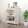 vidaXL Příborník bílý 70x35x80 cm Borovicový masiv Náhled obrázku produktu 3
