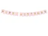 Girlanda Happy Birthday 15x175cm růžová Náhled obrázku produktu 4