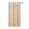 A tall, narrow cabinet with many small lockers, one of which is open. Náhled obrázku produktu
