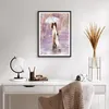 Gerahmtes Poster - Schwarzer Rahmen - Frau Regenschirm - Produktbild-Vorschau 6
