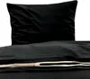 4 teilige Uni Bettwäsche 135 x 200 cm schwarz Einfarbig Produktbild-Vorschau 3