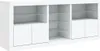 vidaXL Sideboard mit LED-Leuchten Weiß 162x37x67 cm Produktbild-Vorschau 2