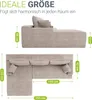 Juskys Sofa Coredo - Taupe, moderne Couch aus Cord mit Produktbild-Vorschau 5