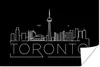 MuchoWow® Poster Stadtbild "Toronto" auf schwarzem Produktbild-Vorschau 1