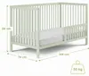 Kids Collective Babybett Kinderbett Gitterbett Baby Bett Produktbild-Vorschau 2