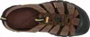 A top-down view of a brown KEEN sandal. Produktbild-Vorschau