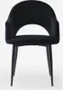 Chaise avec accoudoirs moderne en velours pour la salle à Voir les images du produit 7