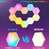 LED Sechseck Gaming Wandleuchte 3pcs Hexagon RGB IC Panel Produktbild-Vorschau 5