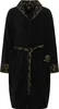 CARLO COLUCCI Bademantel Schwarz Gold | Schalkragen | 100 % Produktbild-Vorschau 1
