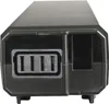 A close-up view of the rear connection port of a black e-bike battery. Anteprima dell’immagine prodotto