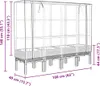 vidaXL Hochbeet mit Gewächshaus-Aufsatz Rattan-Optik Produktbild-Vorschau 7
