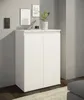 Moderne Kommode BADEN in Weiß mit 2 Türen und Griffmulden Produktbild-Vorschau 3