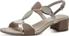 MARCO TOZZI Damen Sandale Textil Sandalette Metallic Produktbild-Vorschau 12