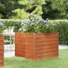 vidaXL Hochbeet Rostig 100x100x77 cm Cortenstahl Produktbild-Vorschau 2