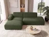 AX LIVING Ecksofa Modern Didim Duo 288 cm Grün Chenille Produktbild-Vorschau 2