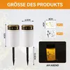 2 Stück Solar LED Grablicht wetterfest mit Erdspieß für Produktbild-Vorschau 2