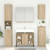 vidaXL Armoire sous lavabo avec étagère Chêne Sonoma 80 x Voir les images du produit 2