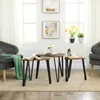 FORTENA Couchtisch 3er Set Satztische, Nesting-Design, Produktbild-Vorschau 2