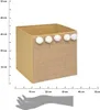 Scatola pieghevole in iuta marrone con pompon POMPOME Anteprima dell’immagine prodotto 5