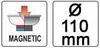 YATO Magnetische Werkstattschüssel 110mm Edelstahl Produktbild-Vorschau 6