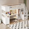 Flieks etagebed 90x200 cm met bureau en plank, Productafbeelding-voorbeeld 4