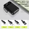 30000mAh Power Bank mit 4 Kabeln, 2.1A Fast Charging, LED Produktbild-Vorschau 7