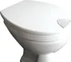 A white toilet seat with a lid. Produktbild-Vorschau