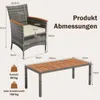 COSTWAY Sitzgruppe Polyrattan für 8 Personen, Gartenmöbel Produktbild-Vorschau 3