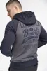 Pánská mikina s kapucí a zipem slim fit SLOUGH Navy XL Náhled obrázku produktu 8