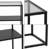 Konsolentisch 'Kuhmo' mit Glastischplatte 80 x 80 x 30 cm Produktbild-Vorschau 7