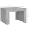 The Living Store Couchtisch Betongrau 50x50x35 cm Produktbild-Vorschau 7