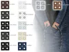 4 Metall-Ösen auf Kunstleder für Hoodies oder Taschen Ösenpatch, Farbpalette Produktbild-Vorschau