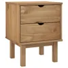 vidaXL Table de nuit OTTA 46x39,5x57 cm Pin massif - Table Voir les images du produit 2