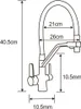 Mexen Duo Küchenarmatur, schwarz - 671701-70 Produktbild-Vorschau 2