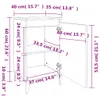 Nachttische 2 Stk. Braun Eichen-Optik 40x35x70 cm Produktbild-Vorschau 11